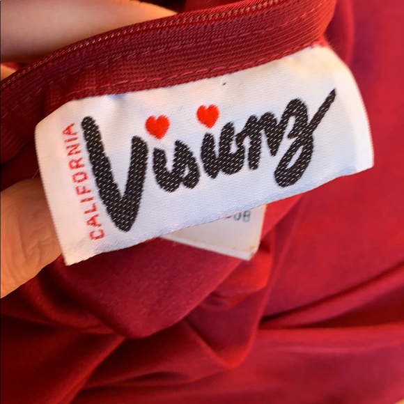 Vintage Raspberry Pink Shimmery Dress - Picture 8 of 15